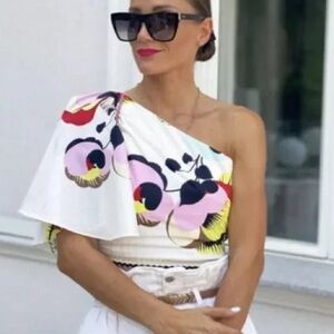 Colorful Patterned crop top